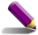 Violet pencil